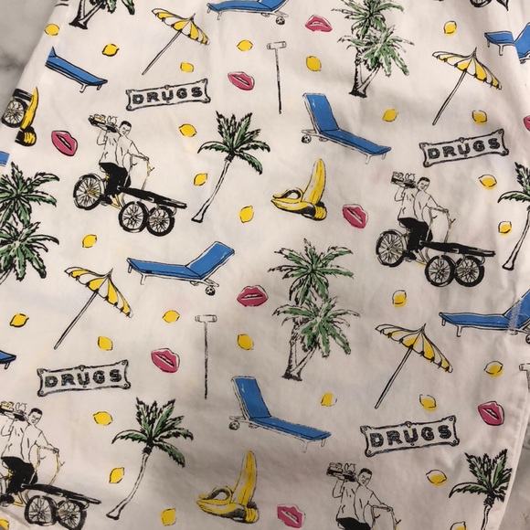 Fun Sant and Abel Parker Palm Springs Top M Pajama - set available Coachella - Picture 3 of 4